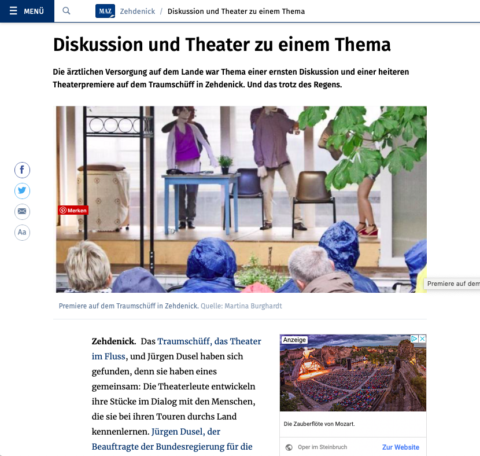 Maz.de – Diskussion und Theater zu einem Thema